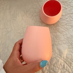 Odeme Blush Pink Stemless Wine Glasses